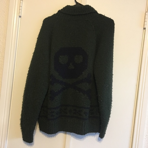 Green & Blue Gryphon Skull Sweater - Picture 2 of 6